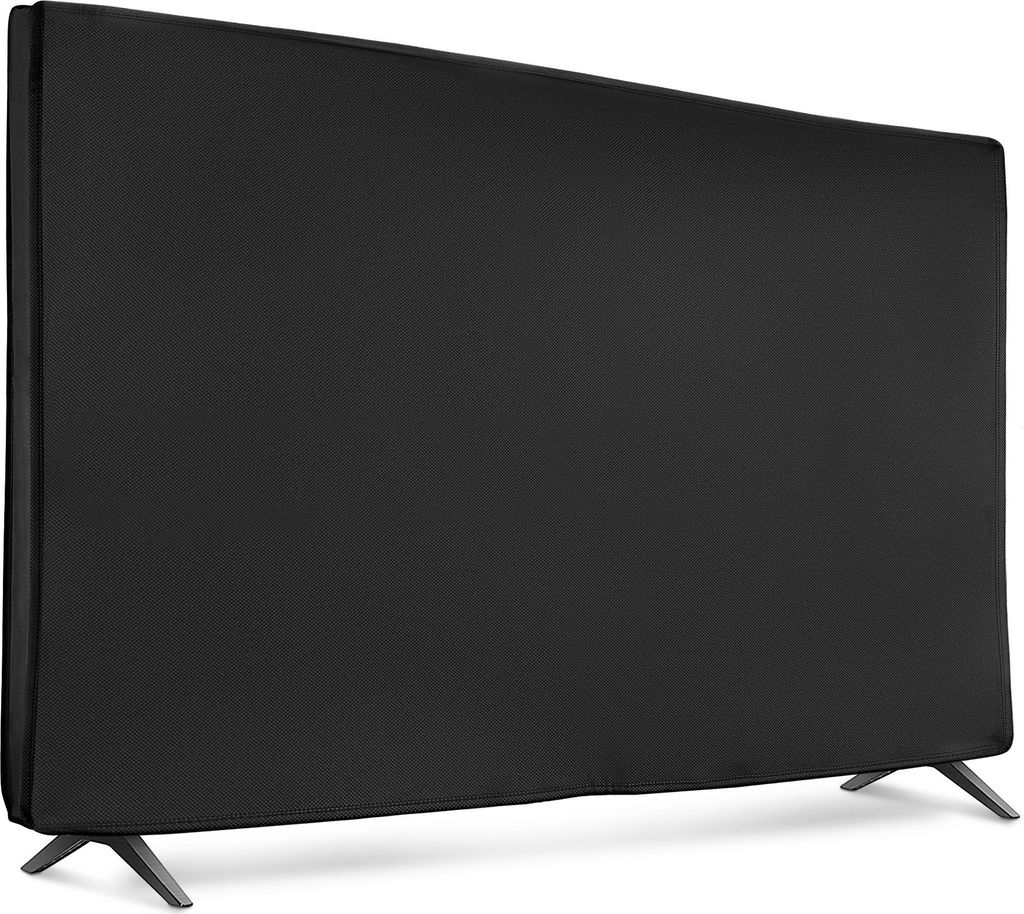 kwmobile 40" TV Abdeckung Indoor - Fernseher Hülle Bildschirmschutz Abdeckung - TV Bildschirm Staubschutzhülle - Fernsehabdeckung - Schwarz