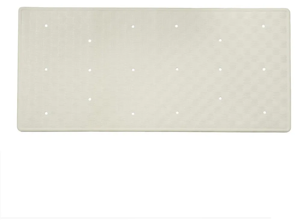 Tapis de bain Dutch House 35x75 cm Blanc avec ventouses de sécurité