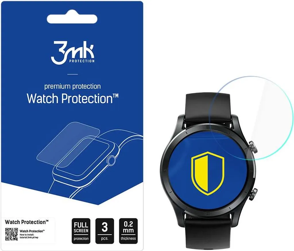 Vetro Ibrido 3mk per Realme TechLife Watch R100 - Protezione Sottile
