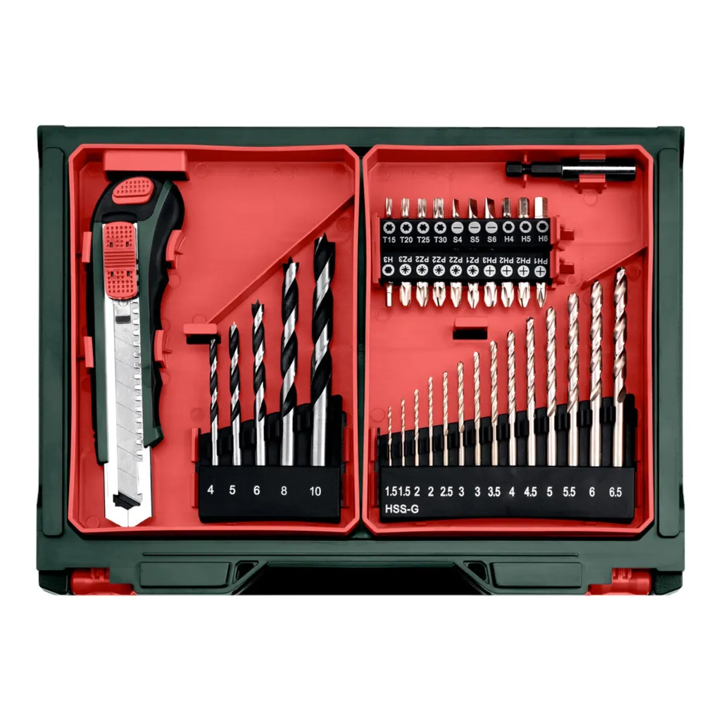 Metabo PowerMaxx SB Basic Set Perceuse à Percussion 12V avec 2 Batteries - 4