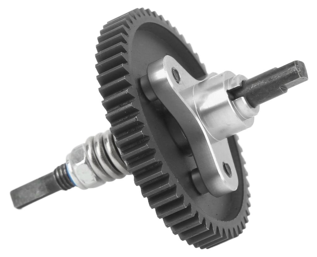 54T Stirnradgetriebe Komplette Rutschkupplung Aluminium-Stahl-Differentialbaugruppe für Traxxas Slash 1/10 RC-Autos Silber