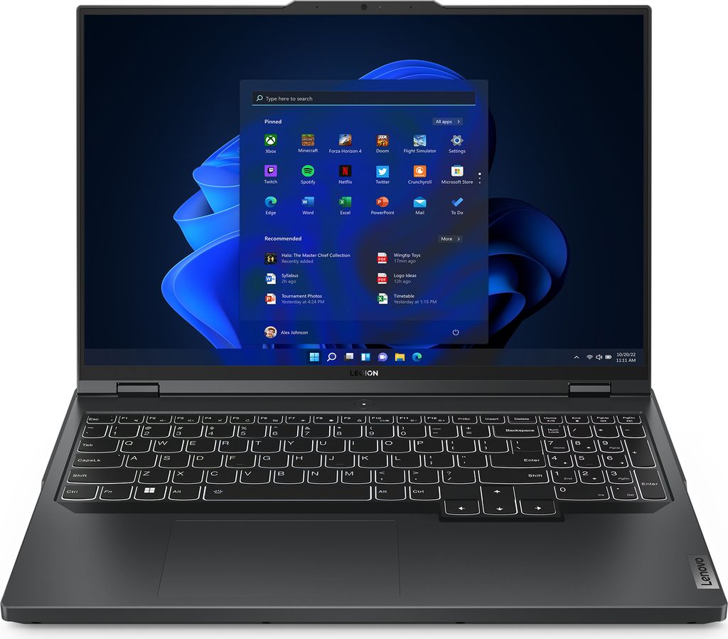 Lenovo Legion Pro 5 16ARX8 82WM - 180°-Scharnierdesign - Produktbild 