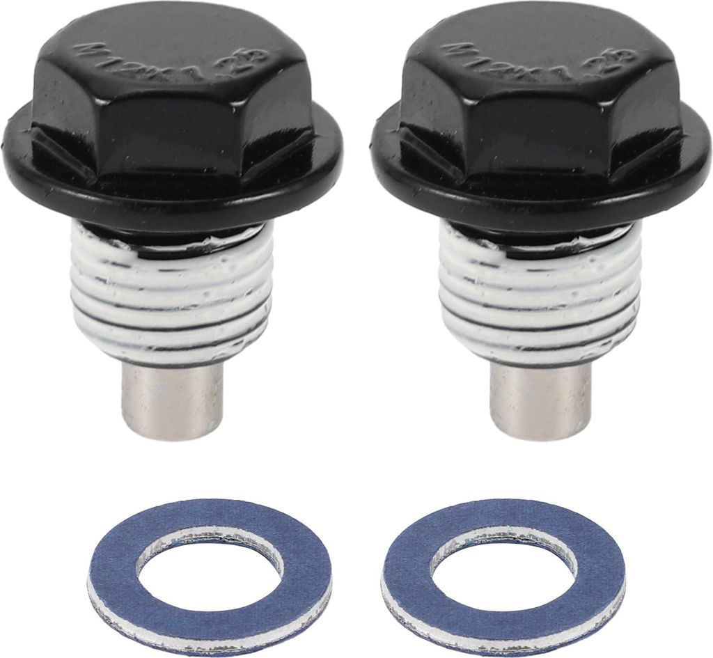 1 Satz Ölablassschraube für Toyota Tacoma Tundra Camry Corolla 4Runner Ölwanne Ablaßschraube Gewindereparatur Nr. 9043012031 Weißes Metall Mag...
