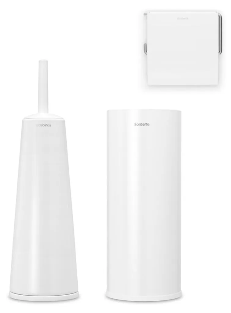 Aménager ses Toilettes avec le Kit Brabantia ReNew 3 Accessoires Blanc