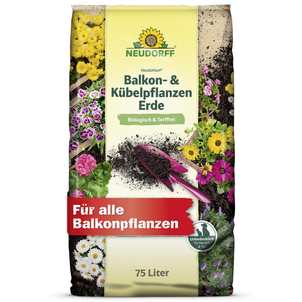 Neudorff NeudoHum Balkon- & KübelpflanzenErde - Torffreie Produktbild 