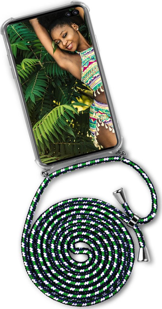 TWIST-Case + TWIST-Cord für Samsung Galaxy S10+, Farbe:Mama Africa (Silber)