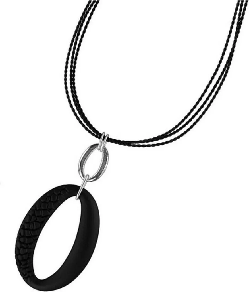 Collier Panarea CP1N Nero 28cm | Il Must-Have dell'Anno in Argento