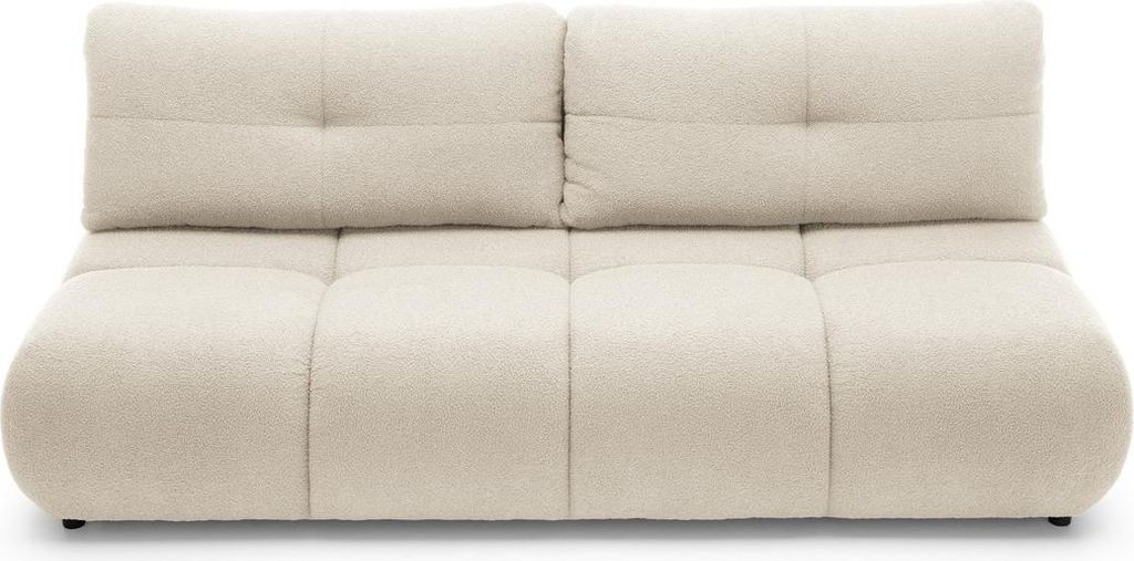 Klappbares Zweisitzer-Sofa mit Stauraum SELKIR - Winterbeige