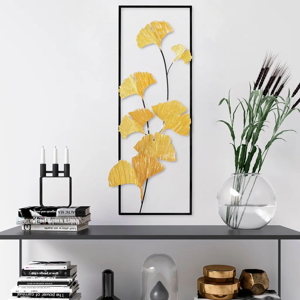 Scultura da Parete Wallity Raspberry 2 - Metallo 100% 32x90cm Elegante