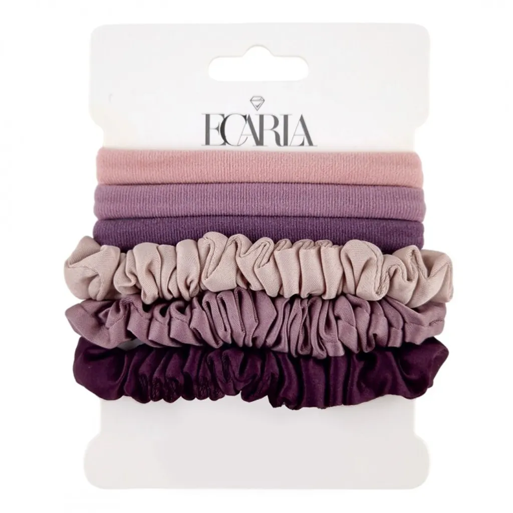 Set 6 Elastici Viola Flamenco Mystique GUM153FIO per Capelli Sani