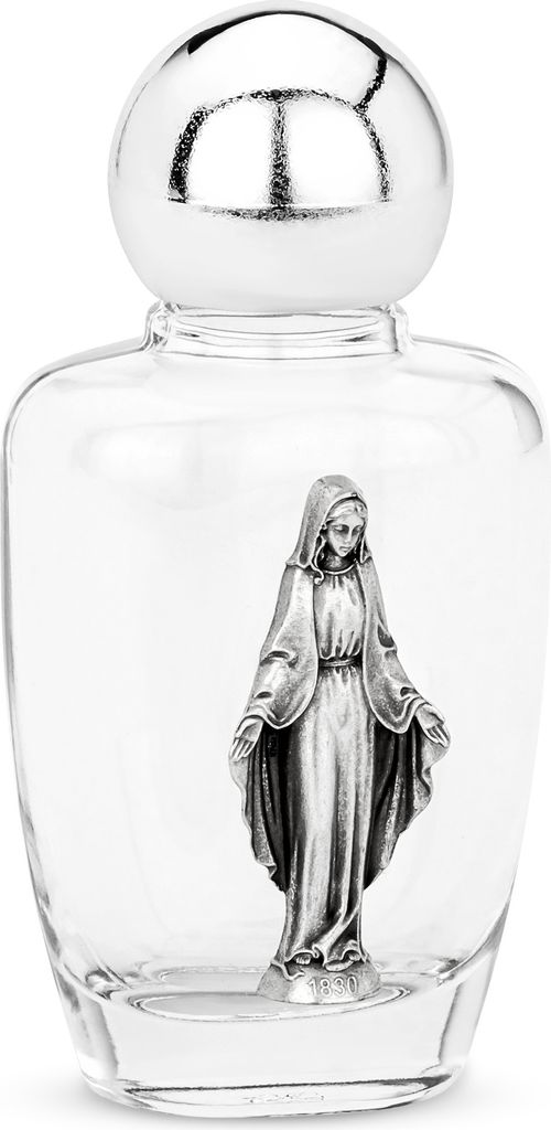NKlaus 30ml Weihwasserflasche aus Glas motiv Figur Empfängnis 8,5x4x3,5 cm Wallfahrt 14357