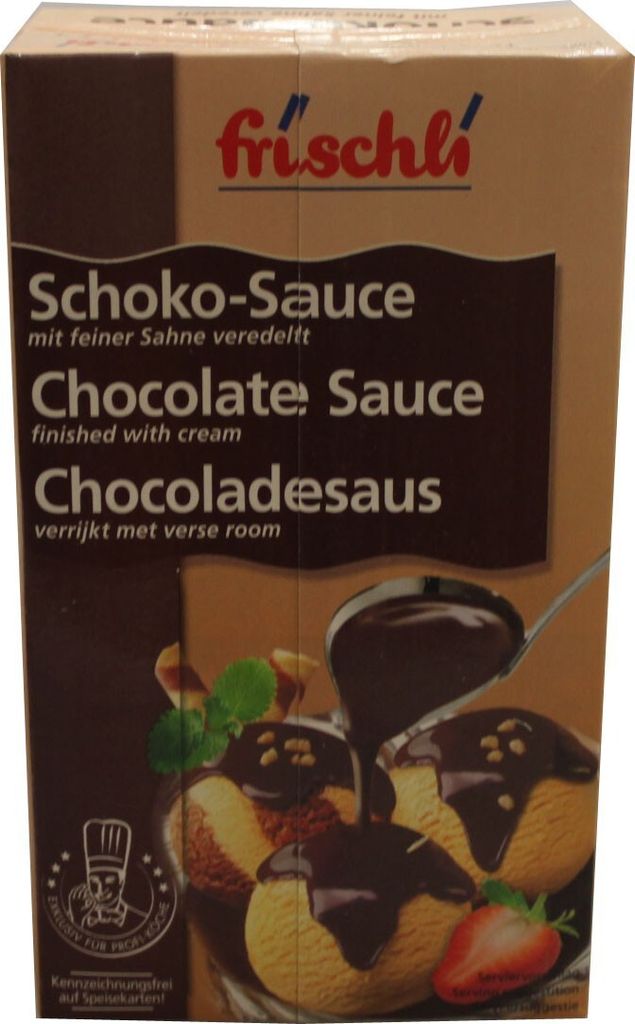 Frischli Schoko-Sauce aus Sahne milder Kakao mit dezenter Süße 1000ml