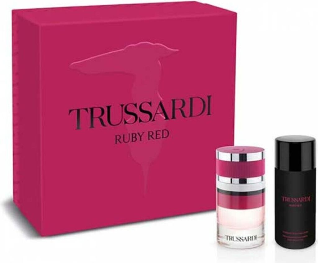 Trussardi Ruby Red Eau De Perfume Spray 60ml Set 2 Pieces