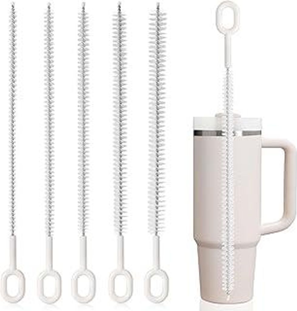 Strohhalm Bürste 5er Set,Strohhalm Reinigungsbürsten für Stanley Tumbler 6mm/8mm/10mm 12mm/14mm strohhalmbürste,Volle Borstenabdeckung, großer...