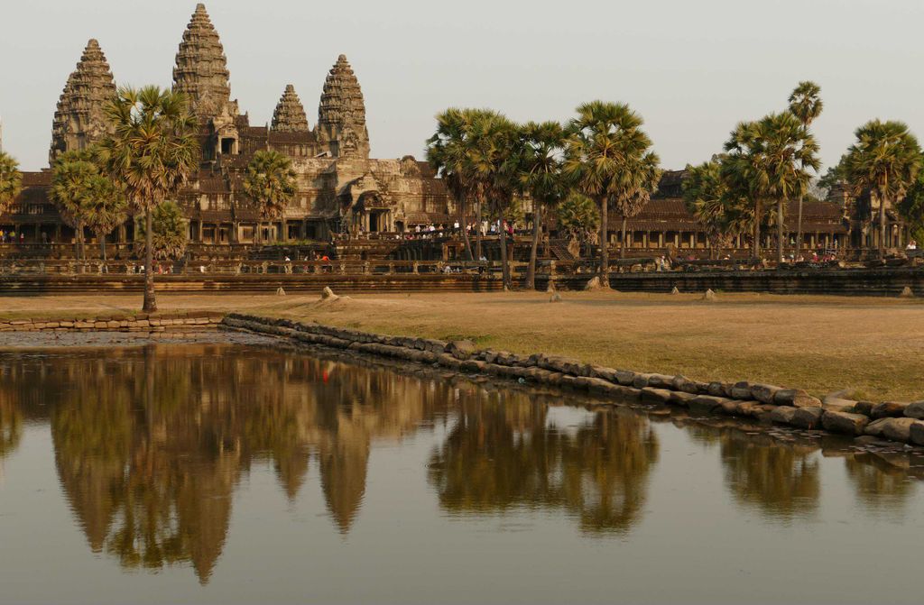 hansepuzzle 22308 - Angkor Tempel Puzzle, 500 Teile, Orte, 46,0 x 30,0cm mit hochwertiger Aufbewahrung, Kartonbox und wiederverschließbarem Beutel