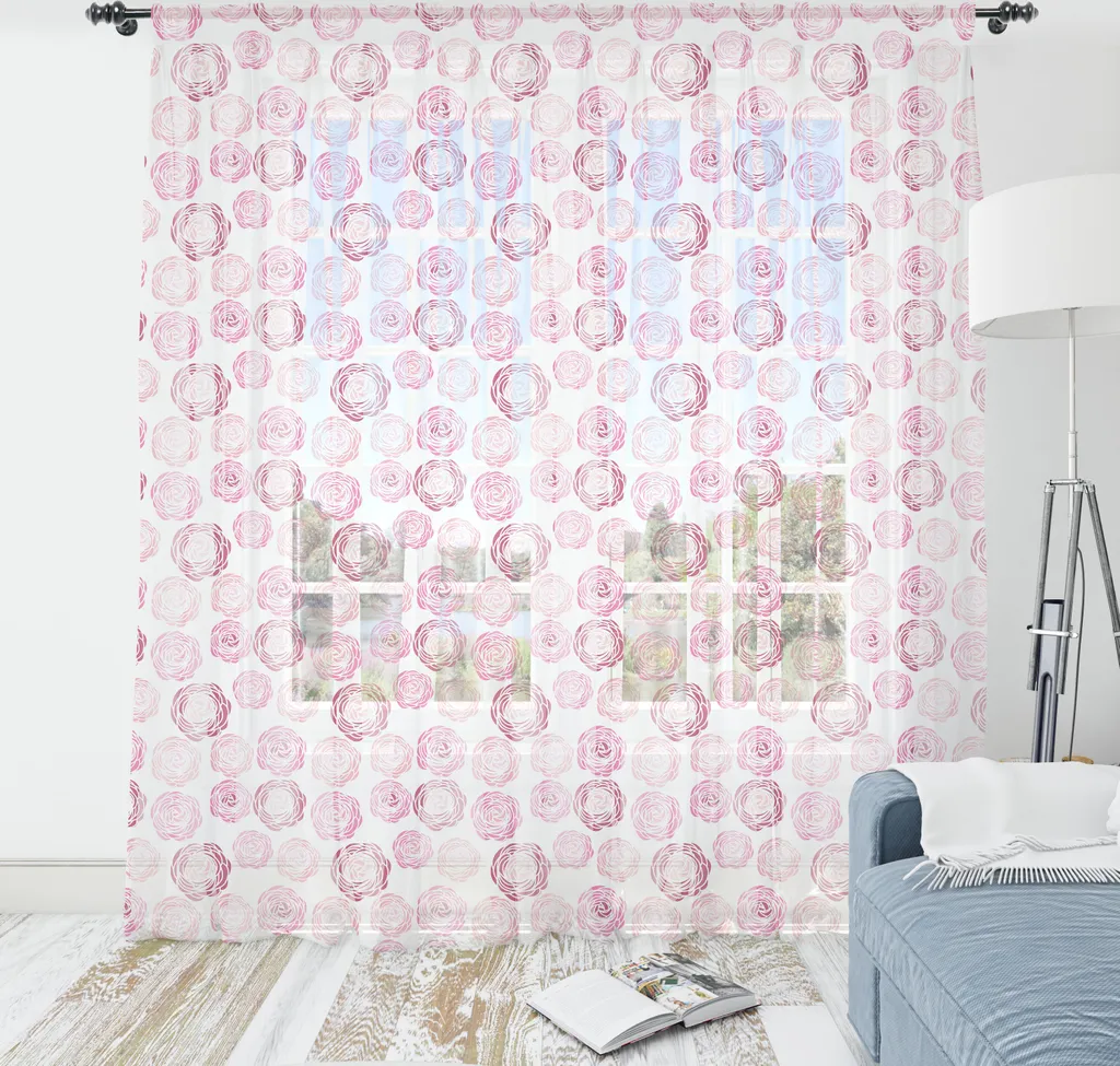 Arazzo in Raso ABAKUHAUS Rose - Decorazione Parete 240x274 cm