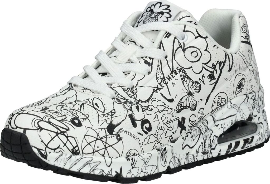Skechers Uno Sketch Sneaker Weiß Produktbild 