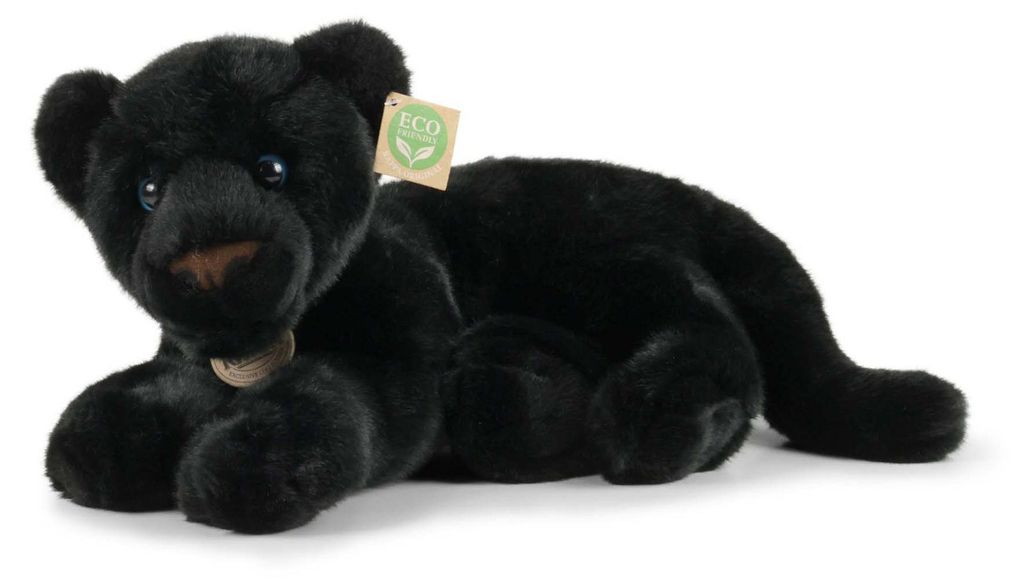 Plüsch-Schwarzer Panther, 34 cm, umweltfreundlich Produktbild 
