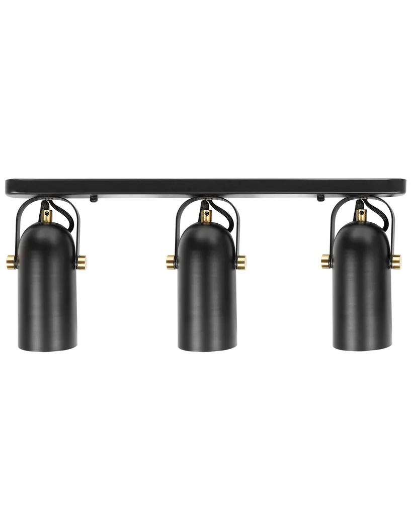 Spot de Plafond Réglable Noir : Solution Éclairage Zone Ombre 3 Lampes
