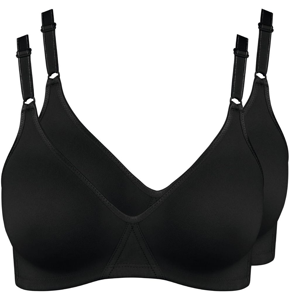 Nur Die 2er Pack Baumwoll BH bügelloser doppellagiger Produktbild 