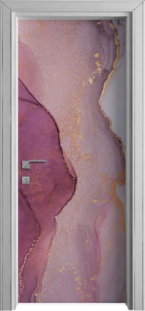 Tür Selbstklebende 80x210 cm Türfolie Türtapete Klebefolie - Farbiger Marmor