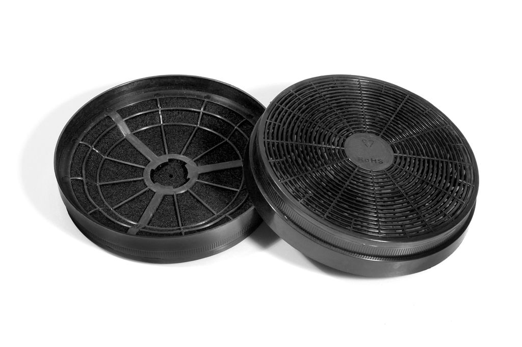 YUNA KAF11 Kohlefilter Durchmesser 17,50 cm 2 Stück Rund Aktivkohle Geruchsfilter