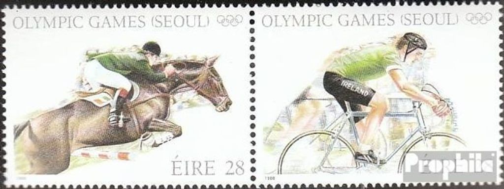 Briefmarken Irland 1988 Mi 645-646 Paar (kompl.Ausg.) gestempelt Sommerspiele