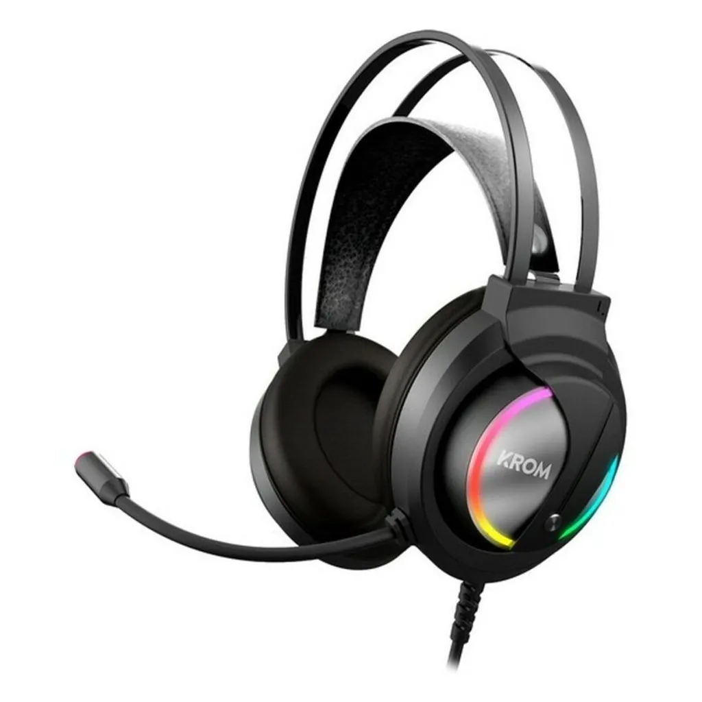 Casque micro Nox Krom Kappa RGB 7.1 pour gaming intensif et communication