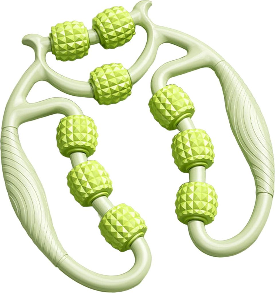 Beinmassagerolle, Anti-Cellulite-Lymphdrainage, Tiefengewebetherapie, Oberschenkel, Arm, Rücken, Schulter, Muskelentspannung, Massagegerät mit 9 ...