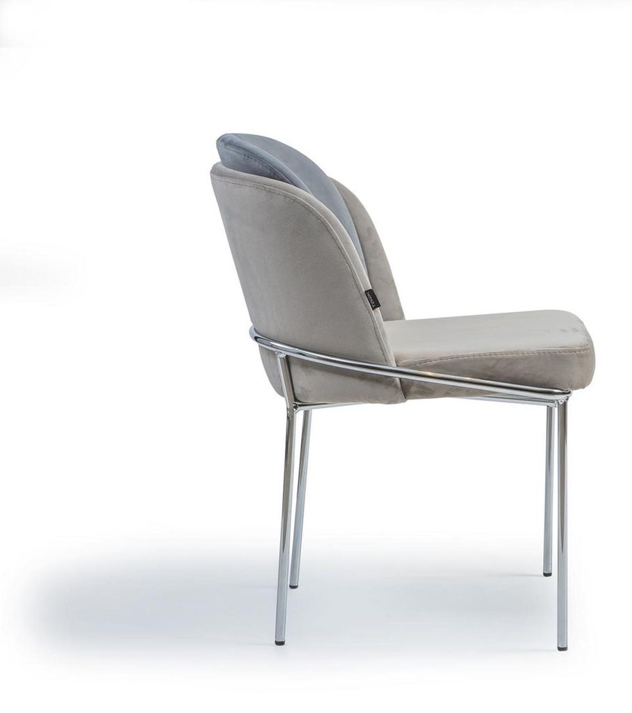 Designer Stuhl Luxus Grau Stühle Neu Möbel Esszimmer Polster Einrichtung