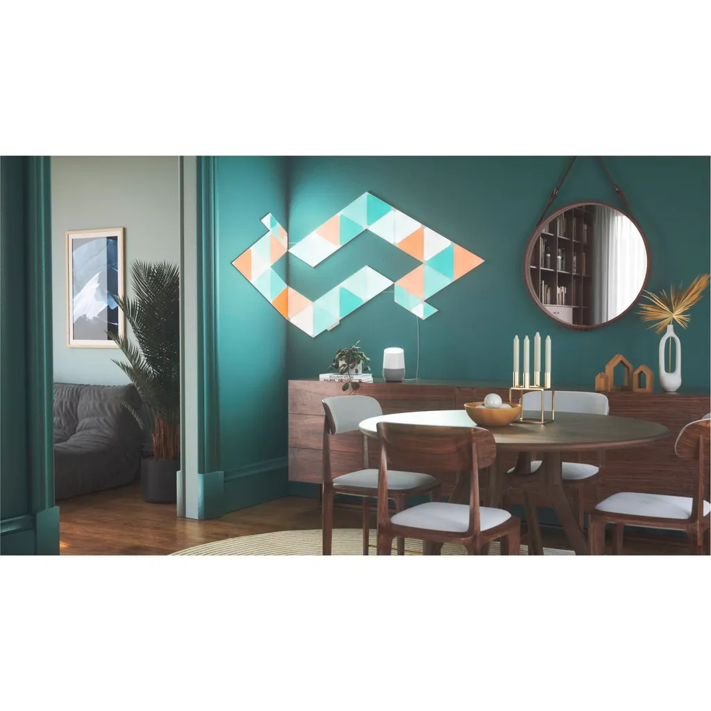 Kit extension Nanoleaf Shapes triangles connectés et tactiles - 8