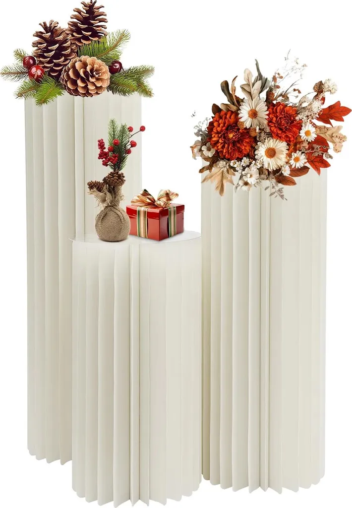 Support d'exposition pour mariages et vernissages - Design blanc crème