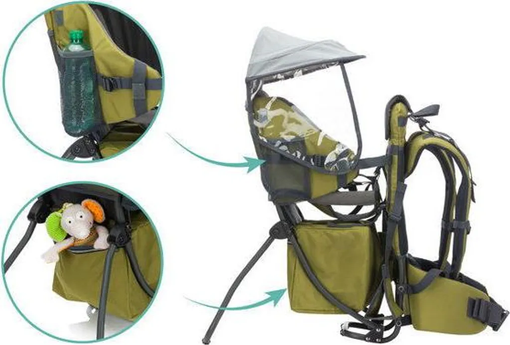 Poussette Compacte Fillikid Elite Vert avec Dossier Inclinable Réglable - 3