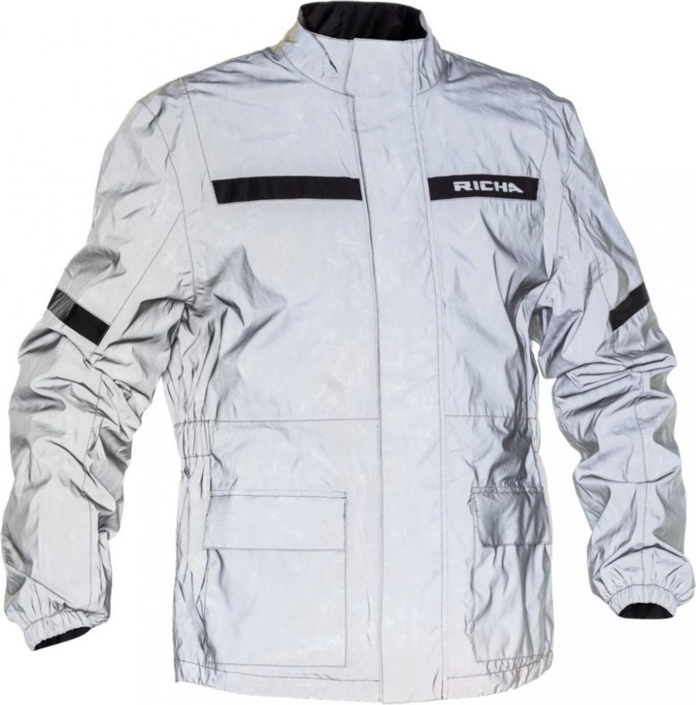 Richa Rain Flare Motorrad Regenjacke, silber/schwarz, 2XL