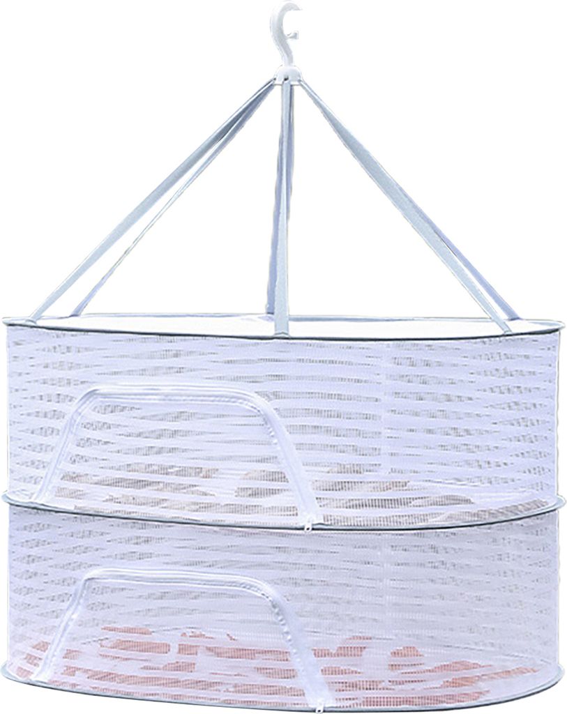 1/2/3 Schicht Hanging Mesh Trocknung Korb U-förmiges Reißverschluss Design Food Fisch Kleidung Hanging Trocknetz Outdoor Faltbar hängbarer Mesh ...
