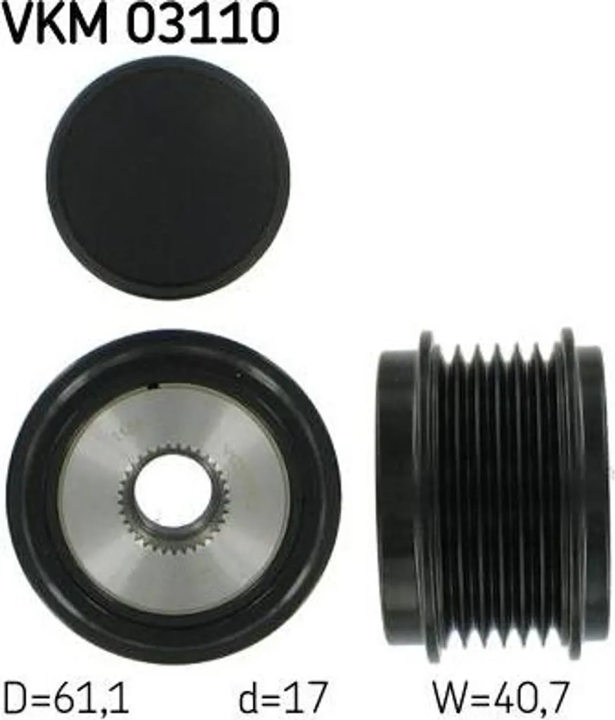 Ricambio Ruota Libera Alternatore SKF VKM03110 Audi A4 A5 Q5 06H903119