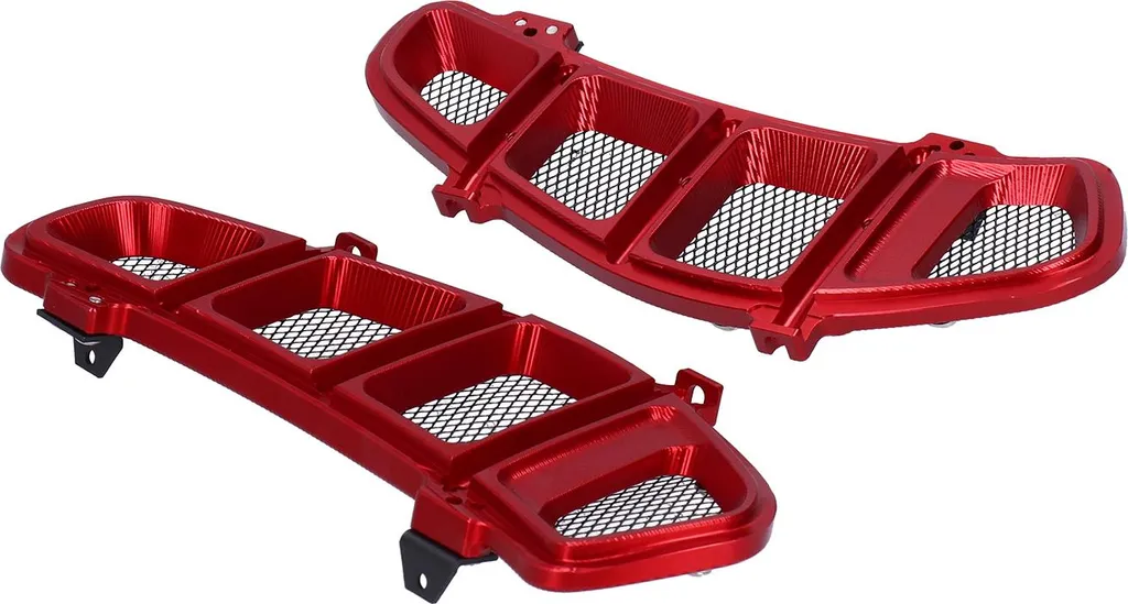 Protection de Radiateur Vespa GTS 250 300 Rouge pour Usage Urbain