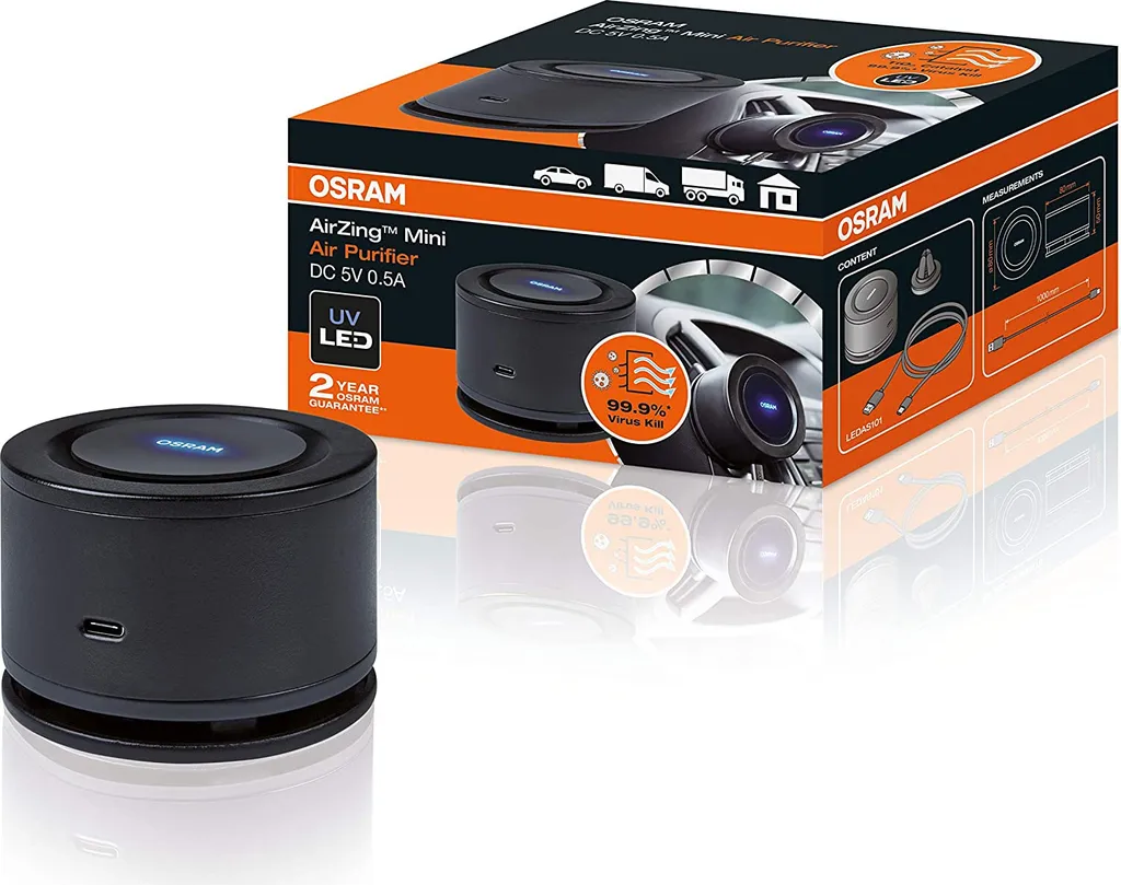 Purificatore Auto OSRAM AirZing Mini: Proteggi i tuoi Bambini dai Virus