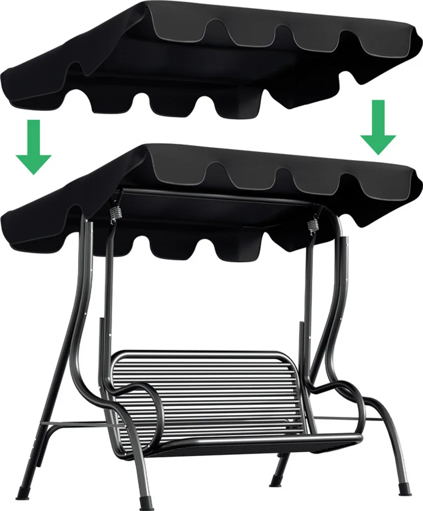 Telo per Dondolo Giardino Yakimz 210x145 - Ricambio Impermeabile