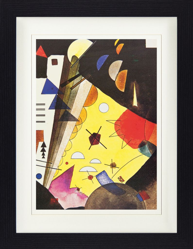 Wassily Kandinsky Gerahmtes Bild Mit Edlem Passepartout | Wand-Bilder | Im Bilderrahmen - Spannung In Der Höhe, 1924 (40 x 30 cm)