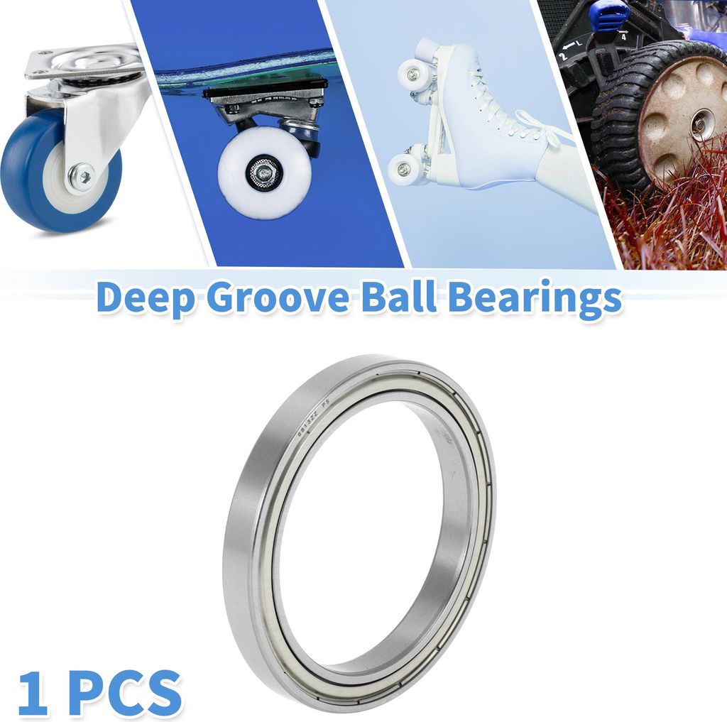 6813ZZ Rillenkugellager P5 65x85x10mm Geschmierte Lager Doppel-Metall-Dichtung Silberton Scooter Skateboard Rad