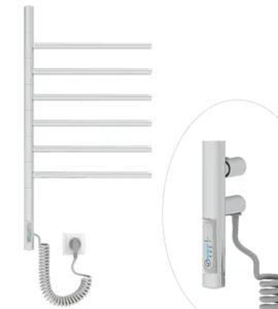 Termosifone elettrico da bagno con bracci mobili cromato Immagine del prodotto 
