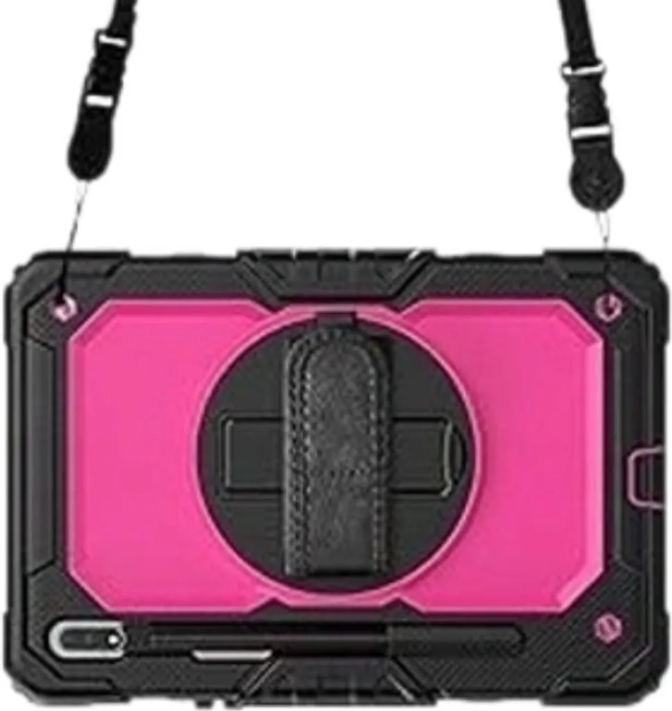 Custodia Rugged Samsung Tab S8 Rosa: Blindatura e Stand 360 Gradi - 3