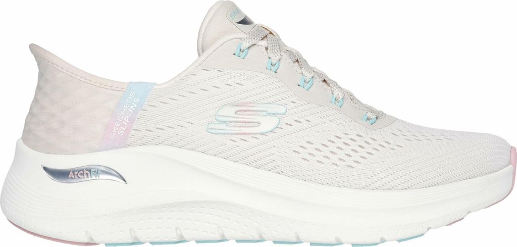 Skechers Sportliche Slipper Damen 736B6563686572735F313530303636 Bunt 37 EU