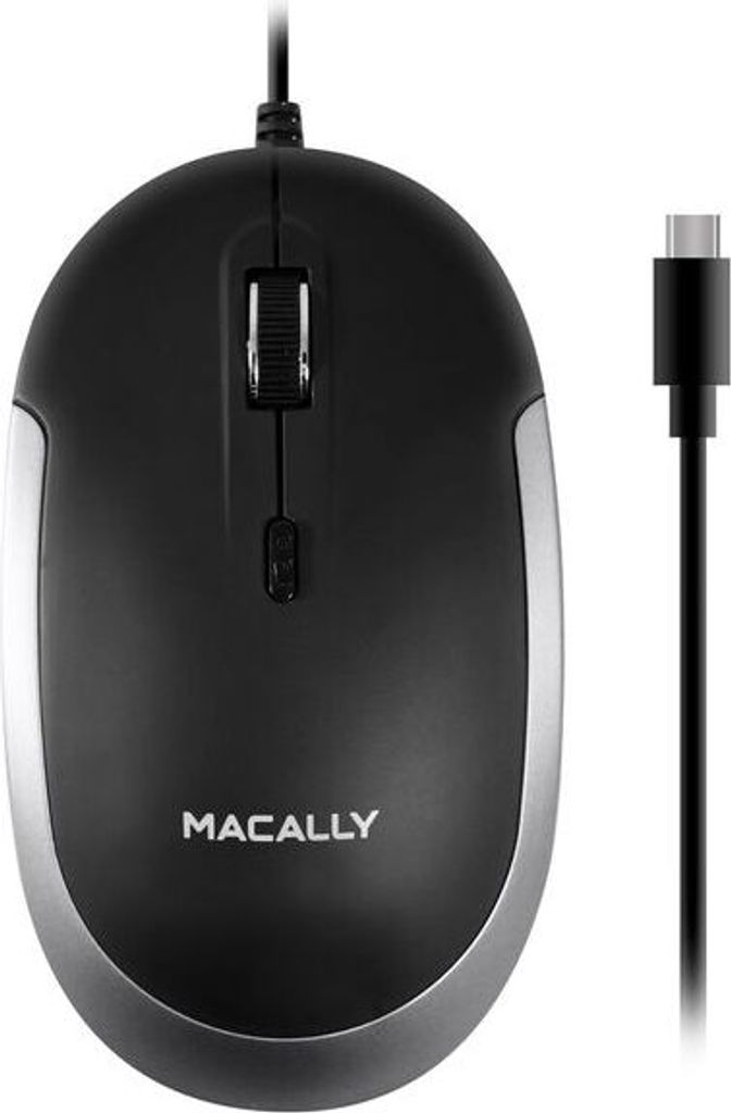 Macally - Rato DynaMouse USB-C (černá/vesmírně šedá)