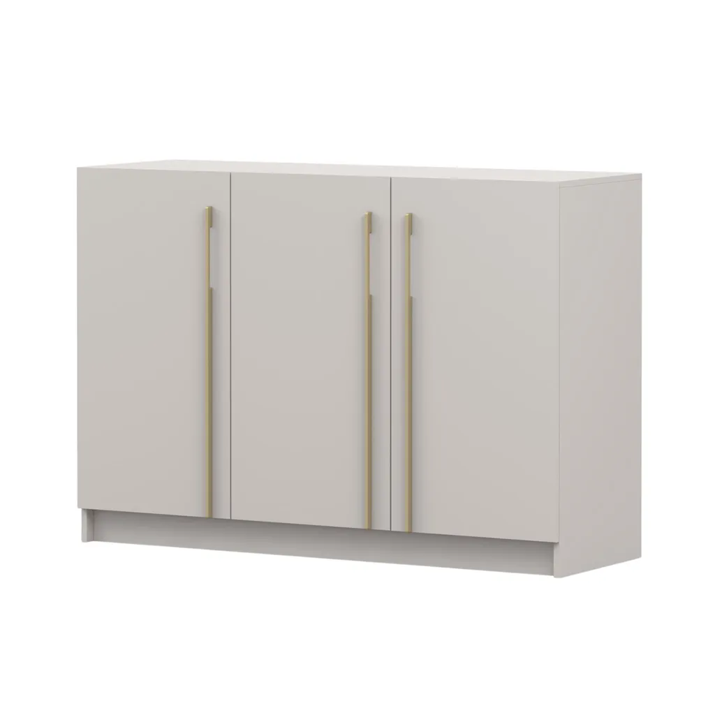 Buffet Haut de Chambre ROSA 3D en Coloris Cachemire 134 cm de Longueur