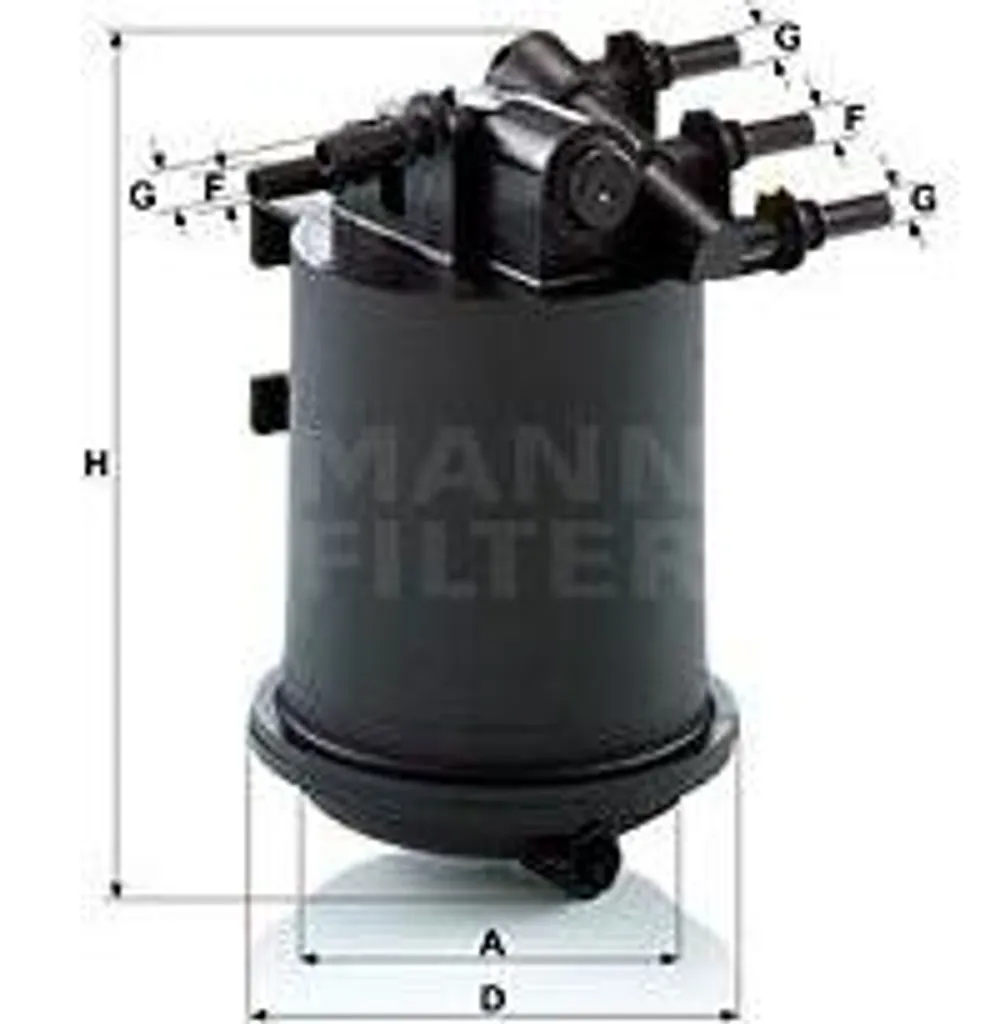 Filtre à gasoil pour Scenic et Megane MANN WK 939/1 qualité équivalente