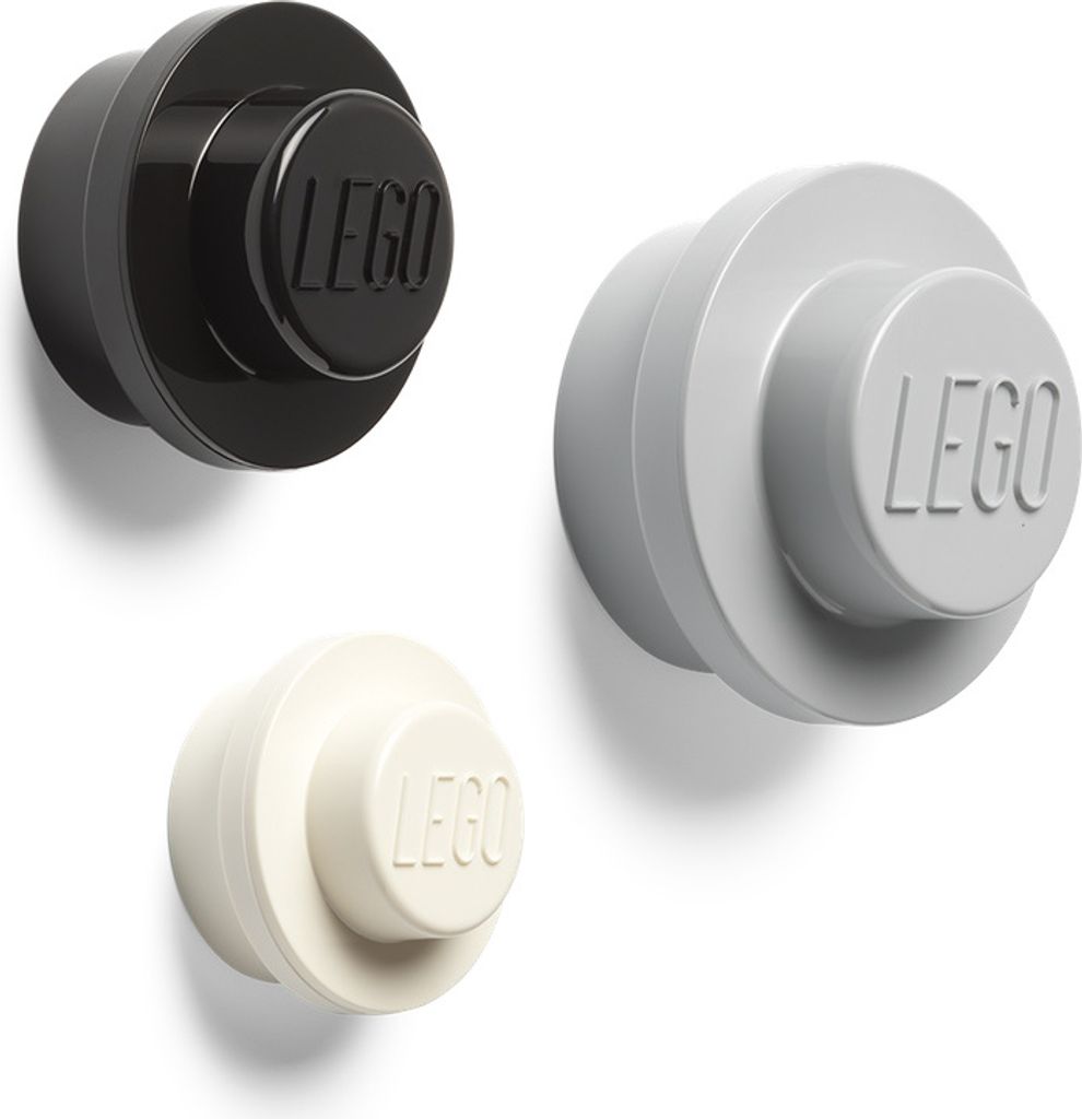LEGO Wandhalterung 40161733 (Weiß, Schwarz, Grau) Produktbild 