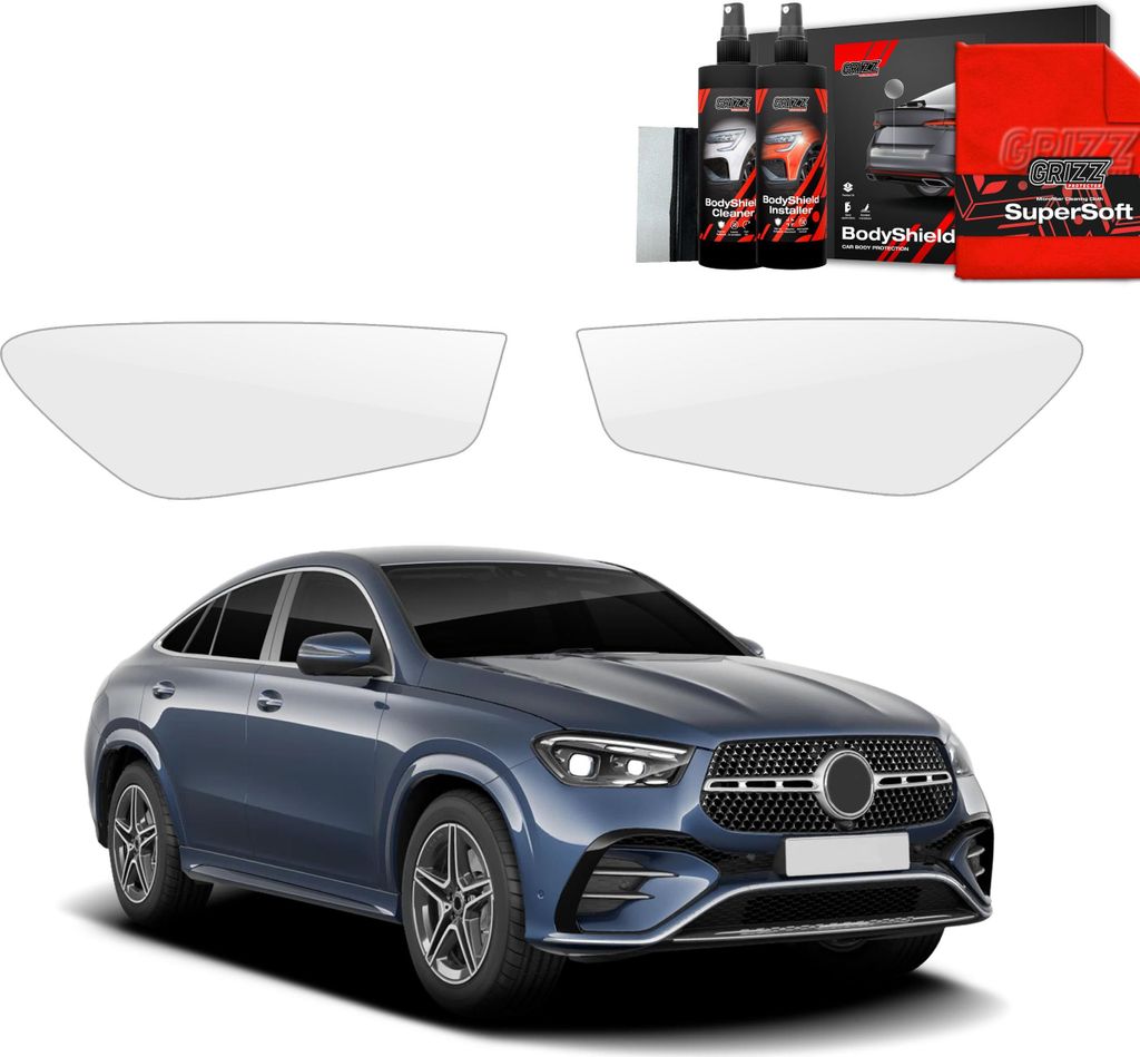 2in1 Schutzfolie Grizz Protector für Scheinwerfer - Mercedes GLE 450d (2023-2025)