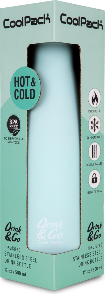 PATIO Thermosflasche 500 ml – Edelstahl, mintfarben